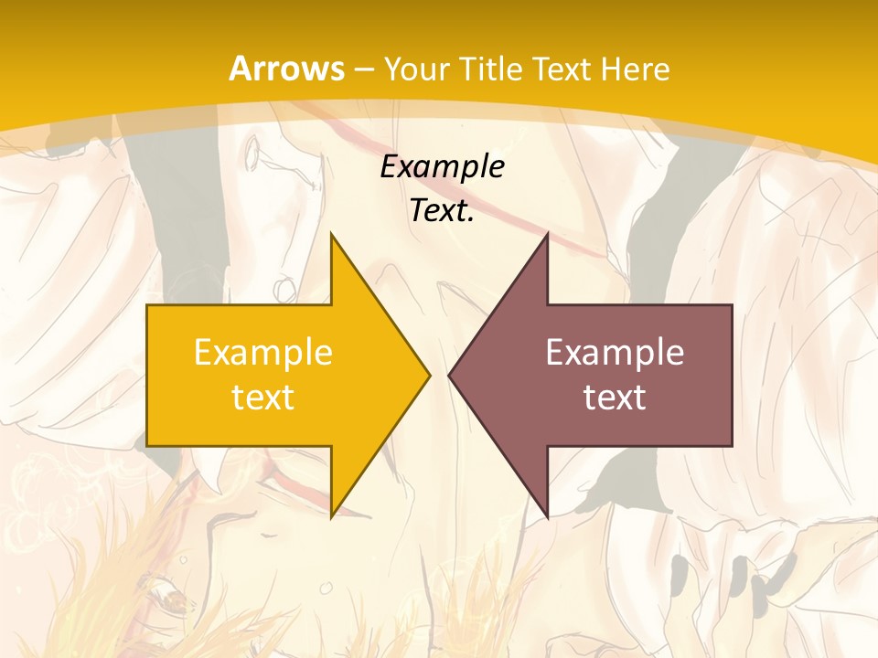 A Woman Laying On Her Stomach With A Yellow Background PowerPoint Template