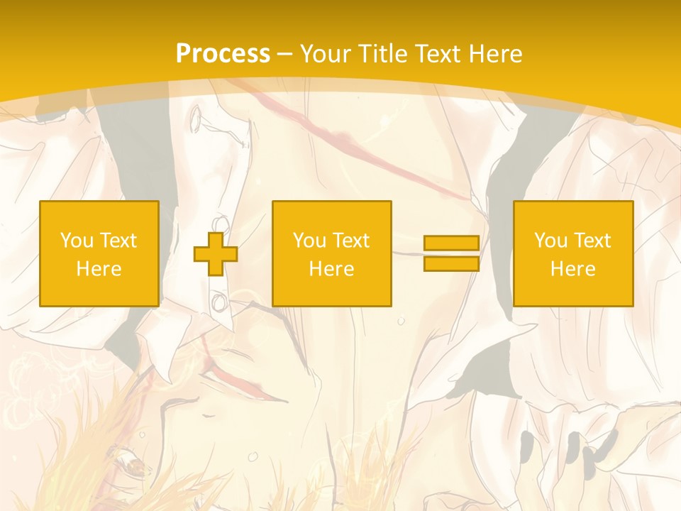 A Woman Laying On Her Stomach With A Yellow Background PowerPoint Template