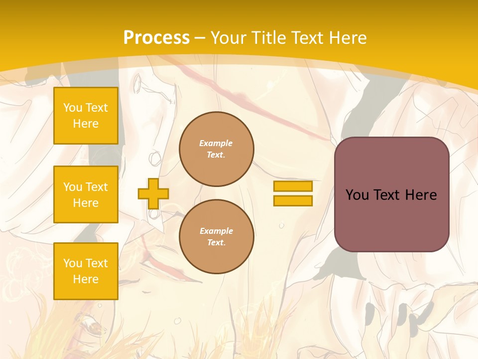 A Woman Laying On Her Stomach With A Yellow Background PowerPoint Template