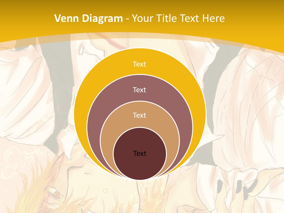 A Woman Laying On Her Stomach With A Yellow Background PowerPoint Template