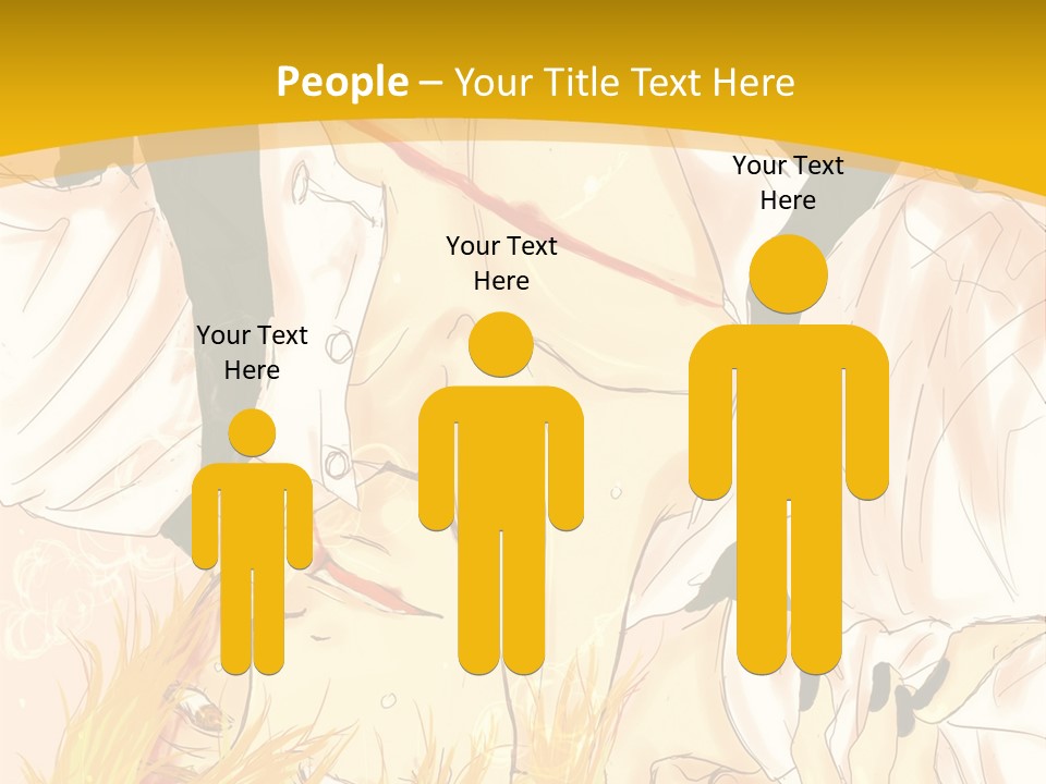 A Woman Laying On Her Stomach With A Yellow Background PowerPoint Template