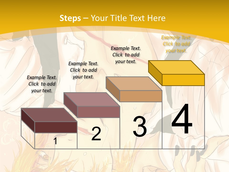 A Woman Laying On Her Stomach With A Yellow Background PowerPoint Template