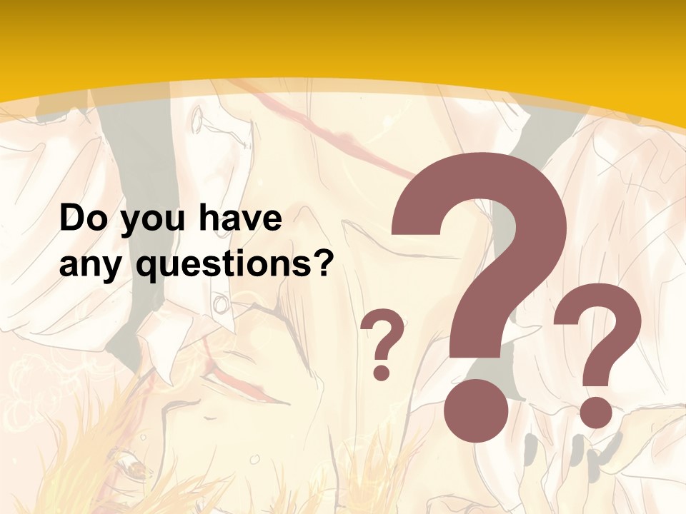 A Woman Laying On Her Stomach With A Yellow Background PowerPoint Template