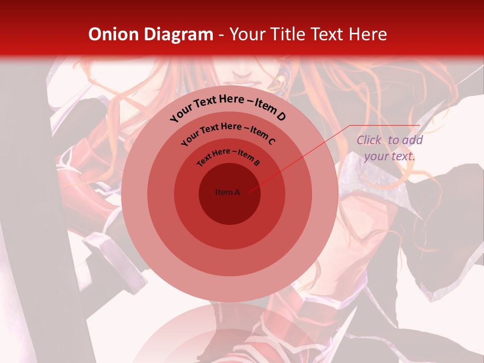 A Woman With Red Hair Is Holding An Umbrella PowerPoint Template