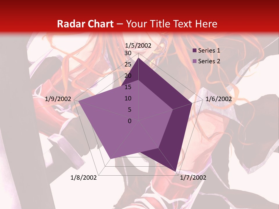 A Woman With Red Hair Is Holding An Umbrella PowerPoint Template