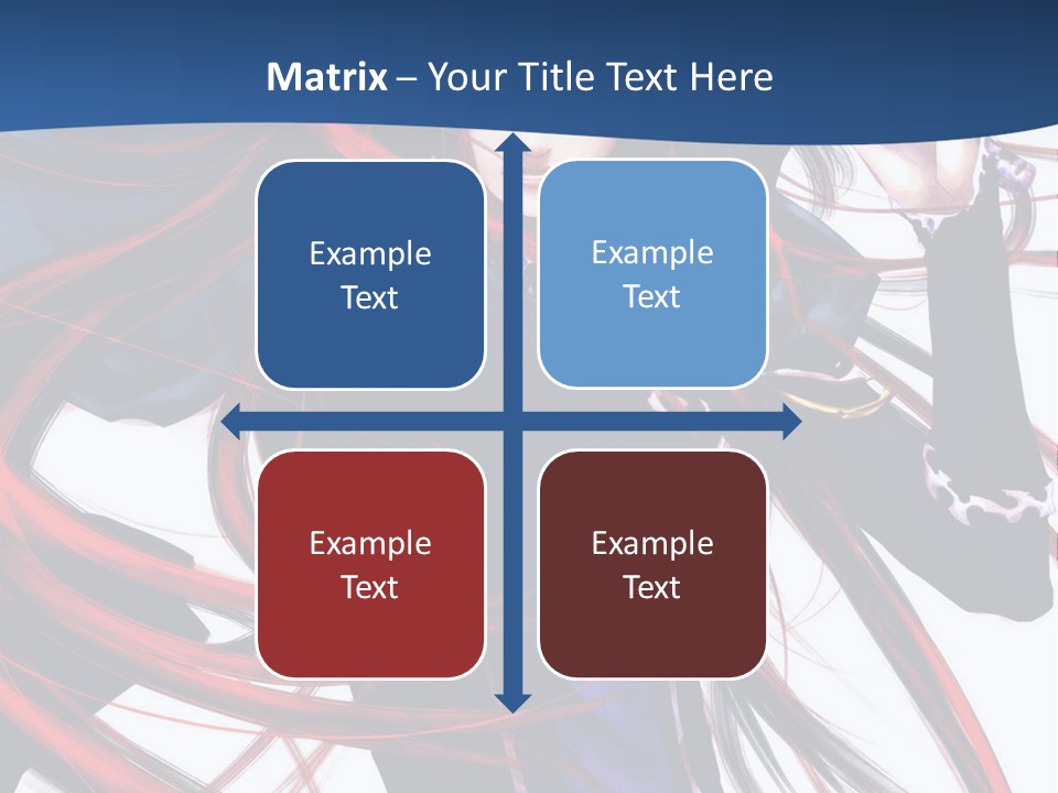 A Woman With Red Hair Is Holding A Sword PowerPoint Template