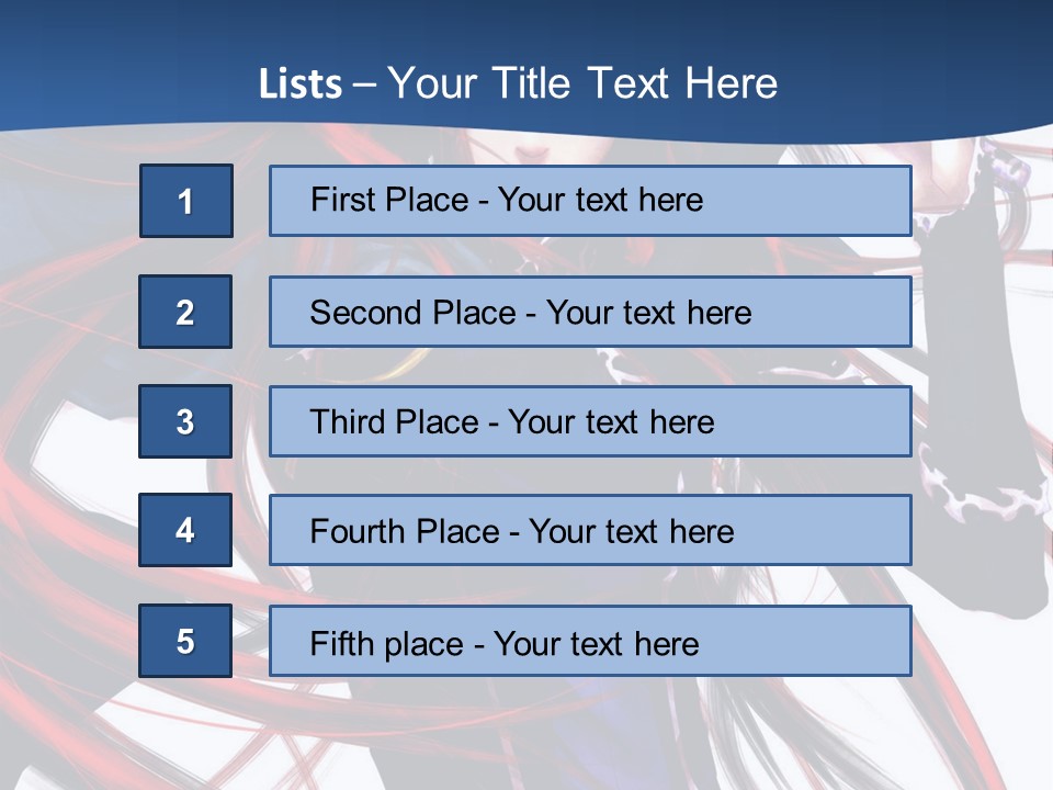 A Woman With Red Hair Is Holding A Sword PowerPoint Template