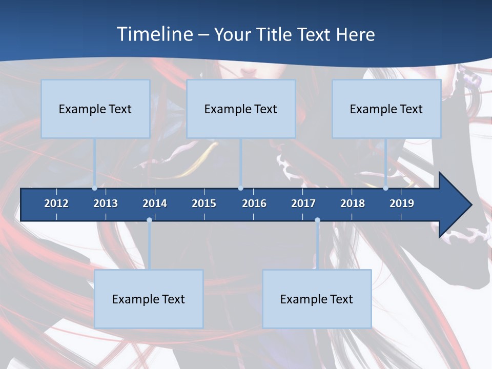 A Woman With Red Hair Is Holding A Sword PowerPoint Template