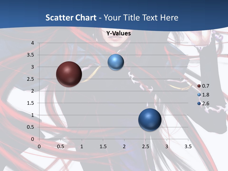 A Woman With Red Hair Is Holding A Sword PowerPoint Template