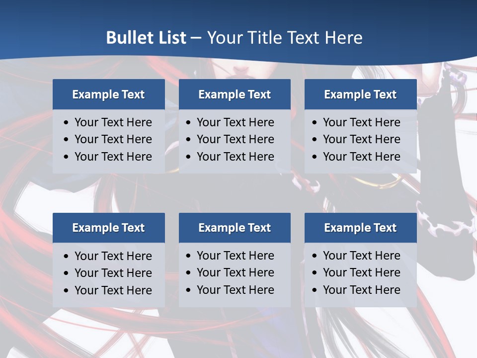A Woman With Red Hair Is Holding A Sword PowerPoint Template
