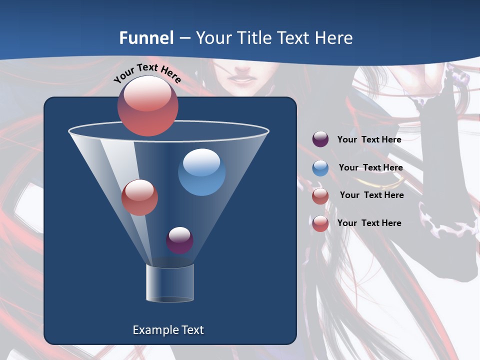 A Woman With Red Hair Is Holding A Sword PowerPoint Template