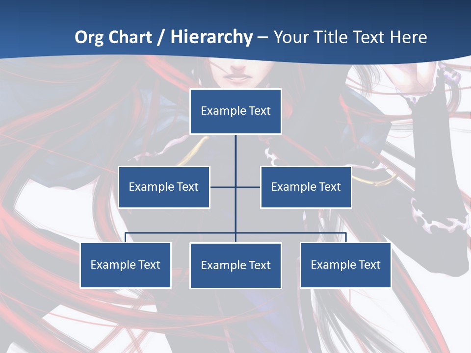 A Woman With Red Hair Is Holding A Sword PowerPoint Template