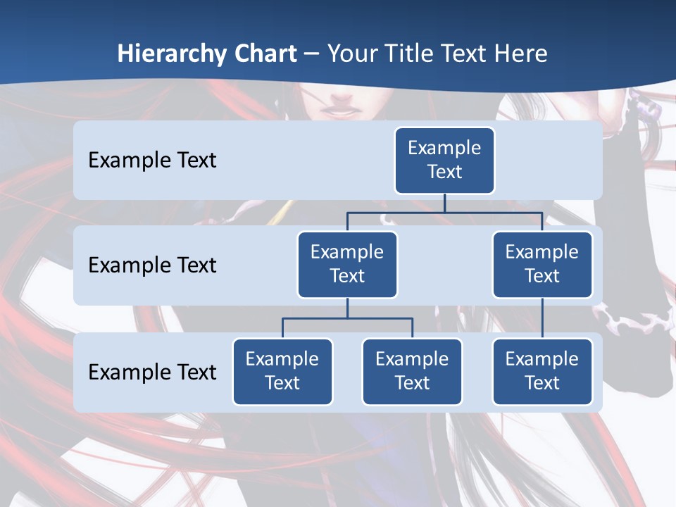 A Woman With Red Hair Is Holding A Sword PowerPoint Template