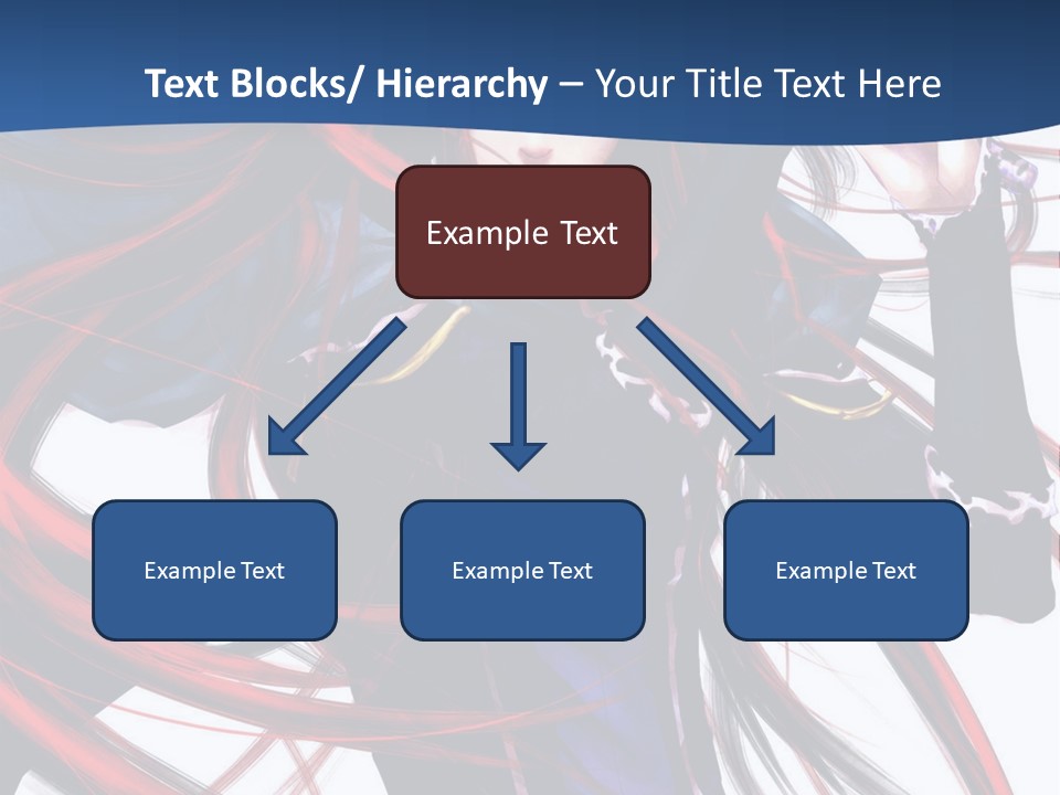 A Woman With Red Hair Is Holding A Sword PowerPoint Template