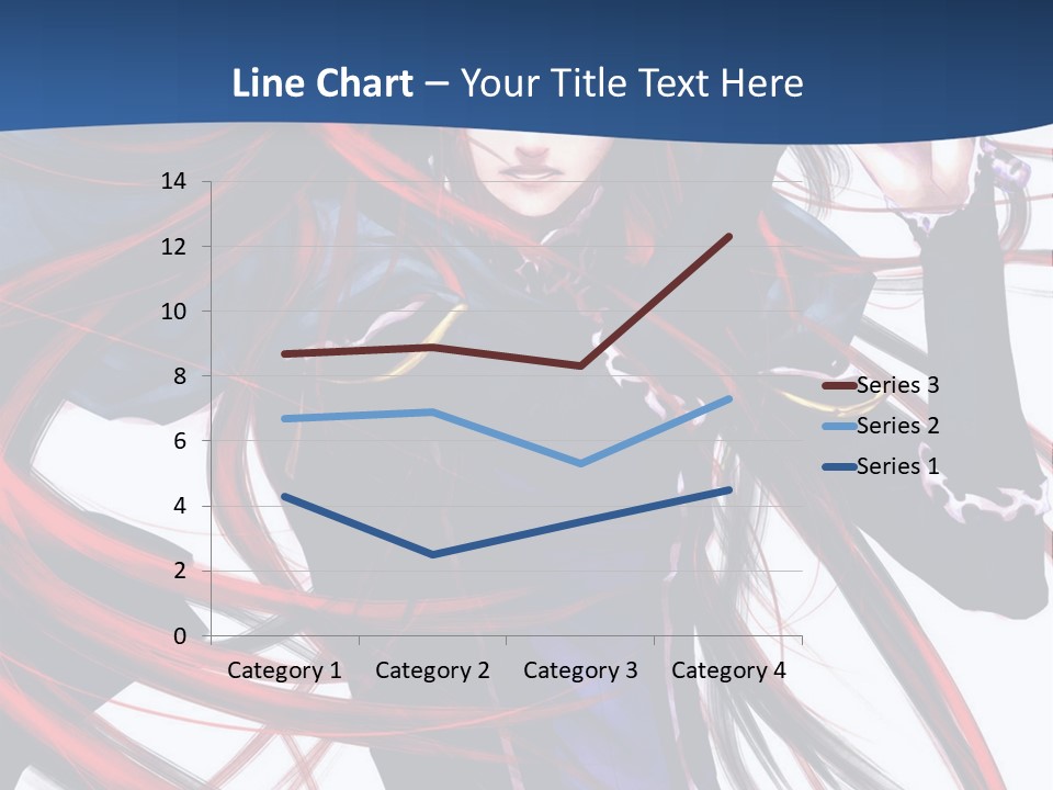 A Woman With Red Hair Is Holding A Sword PowerPoint Template