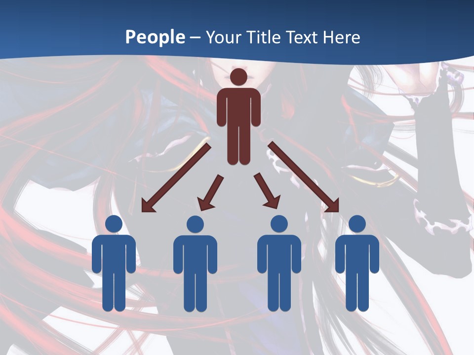 A Woman With Red Hair Is Holding A Sword PowerPoint Template