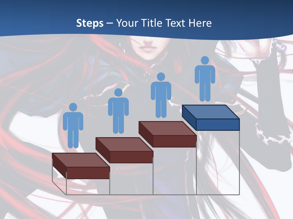 A Woman With Red Hair Is Holding A Sword PowerPoint Template