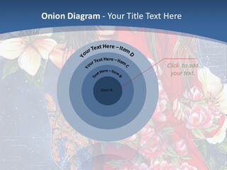 A Woman In A Red Dress With Flowers On Her Back PowerPoint Template