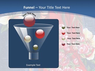 A Woman In A Red Dress With Flowers On Her Back PowerPoint Template