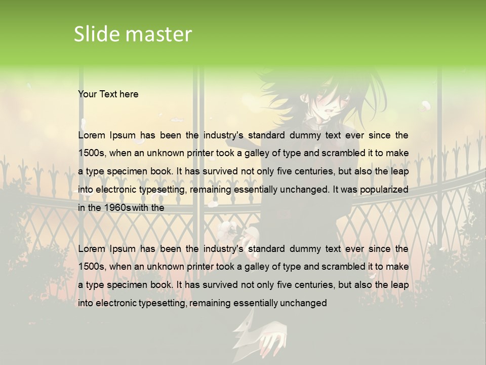 A Person Standing In Front Of A Fence PowerPoint Template