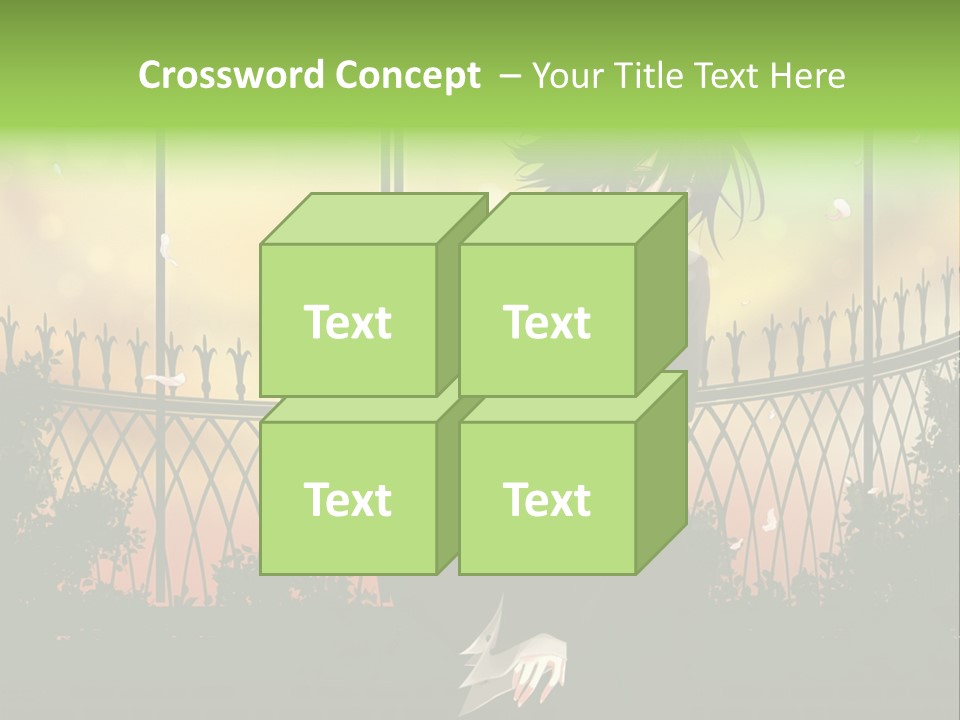 A Person Standing In Front Of A Fence PowerPoint Template
