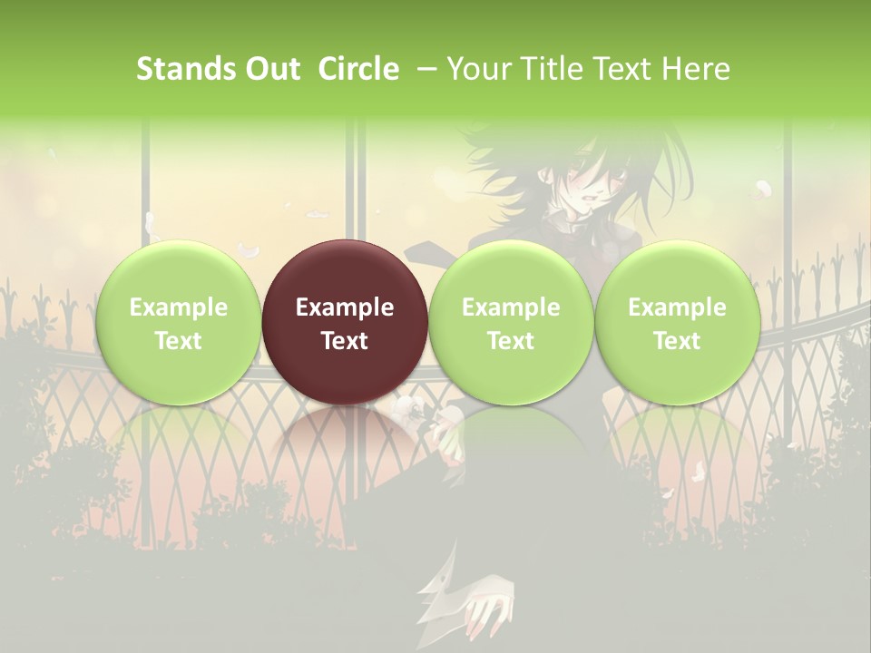 A Person Standing In Front Of A Fence PowerPoint Template