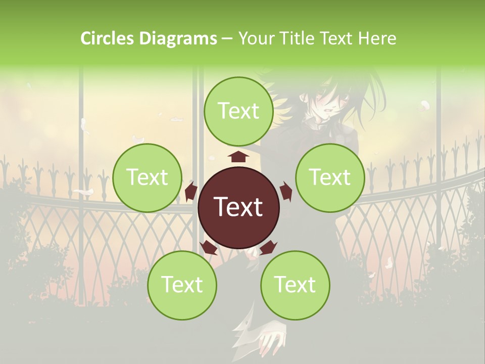 A Person Standing In Front Of A Fence PowerPoint Template