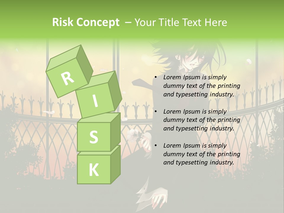 A Person Standing In Front Of A Fence PowerPoint Template