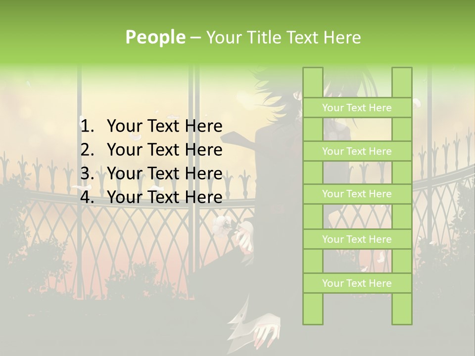 A Person Standing In Front Of A Fence PowerPoint Template