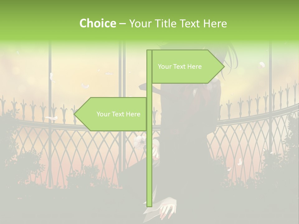 A Person Standing In Front Of A Fence PowerPoint Template