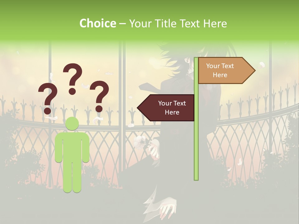 A Person Standing In Front Of A Fence PowerPoint Template