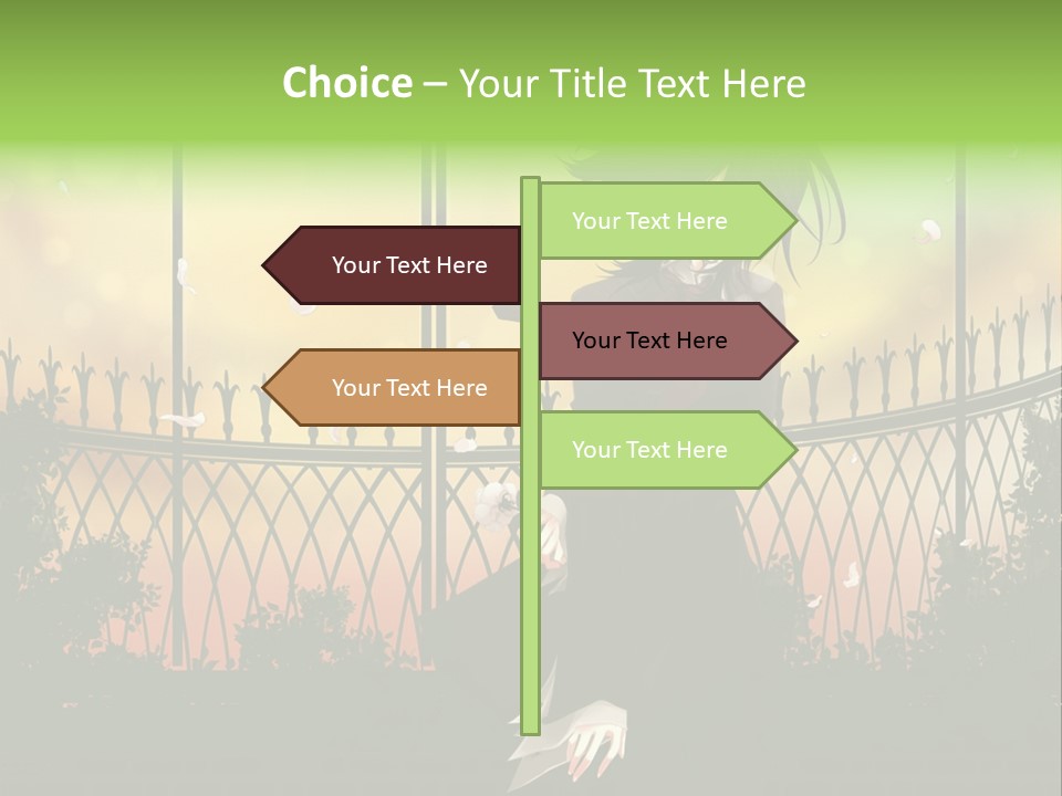 A Person Standing In Front Of A Fence PowerPoint Template