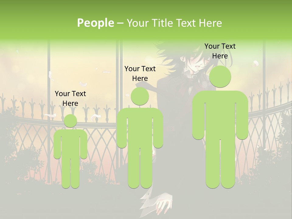 A Person Standing In Front Of A Fence PowerPoint Template