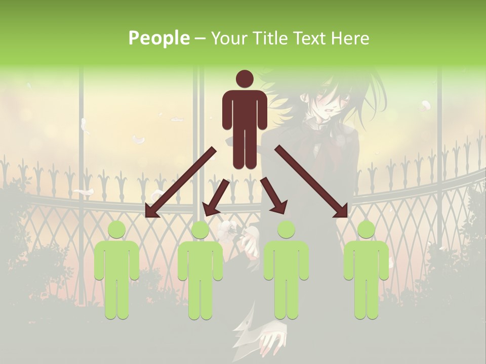 A Person Standing In Front Of A Fence PowerPoint Template