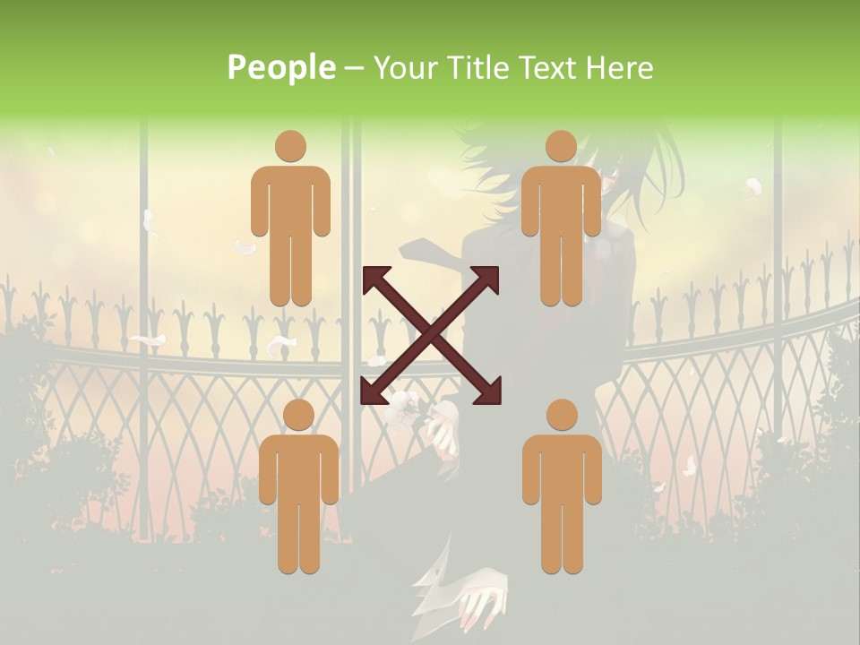 A Person Standing In Front Of A Fence PowerPoint Template