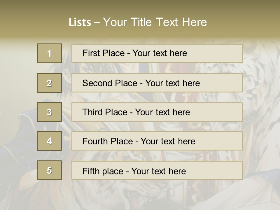 A Picture Of Two Tigers And A Man PowerPoint Template