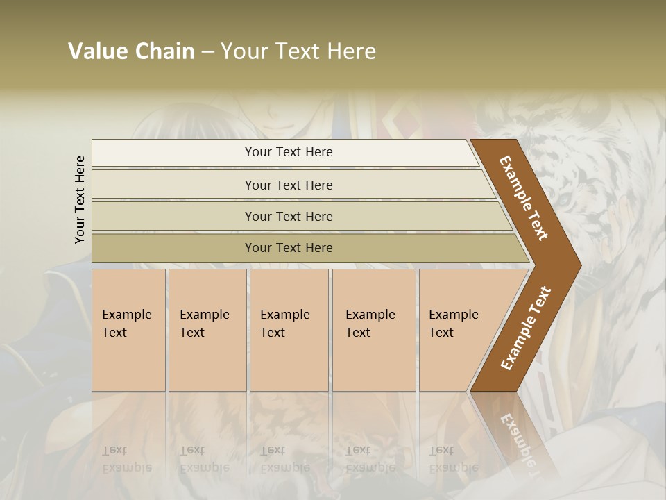 A Picture Of Two Tigers And A Man PowerPoint Template