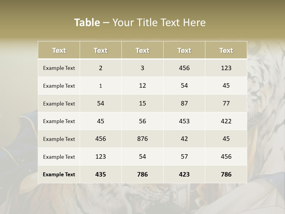 A Picture Of Two Tigers And A Man PowerPoint Template