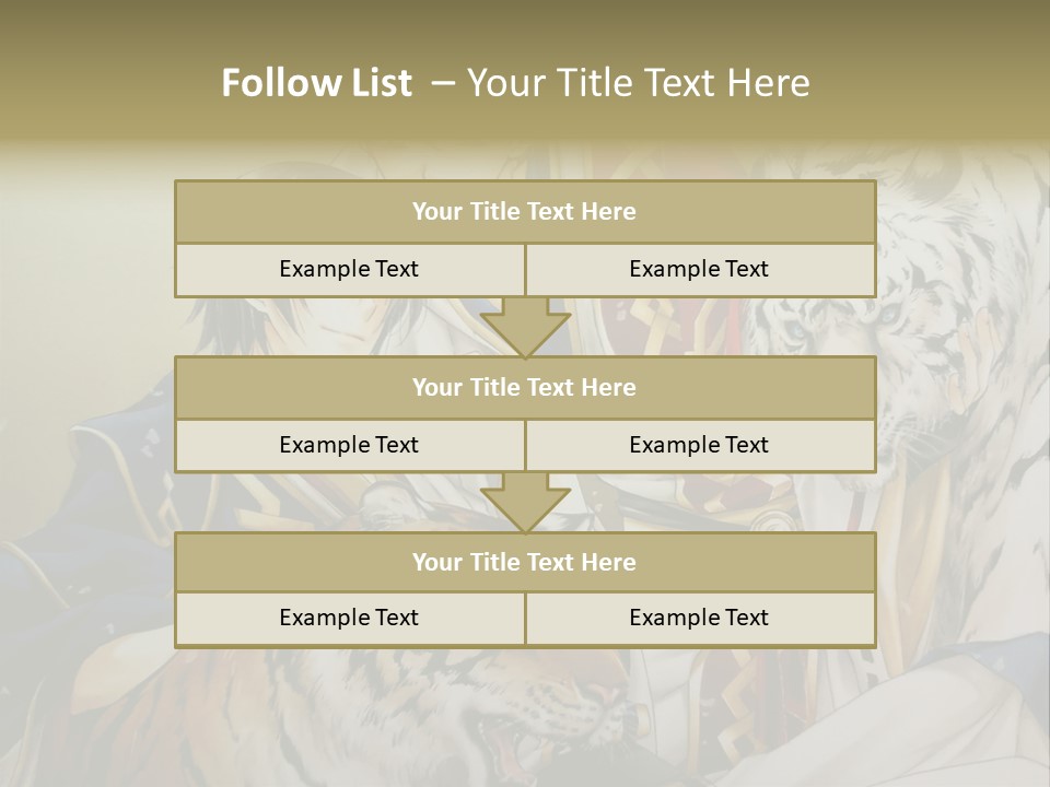 A Picture Of Two Tigers And A Man PowerPoint Template
