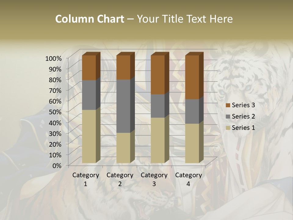 A Picture Of Two Tigers And A Man PowerPoint Template