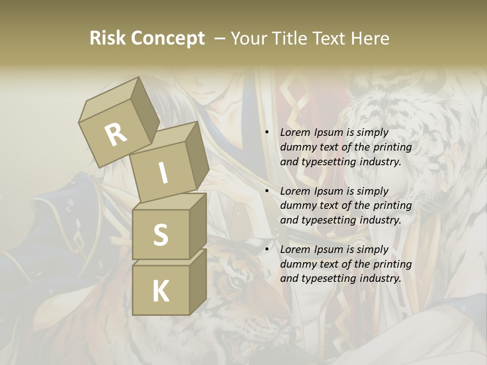 A Picture Of Two Tigers And A Man PowerPoint Template