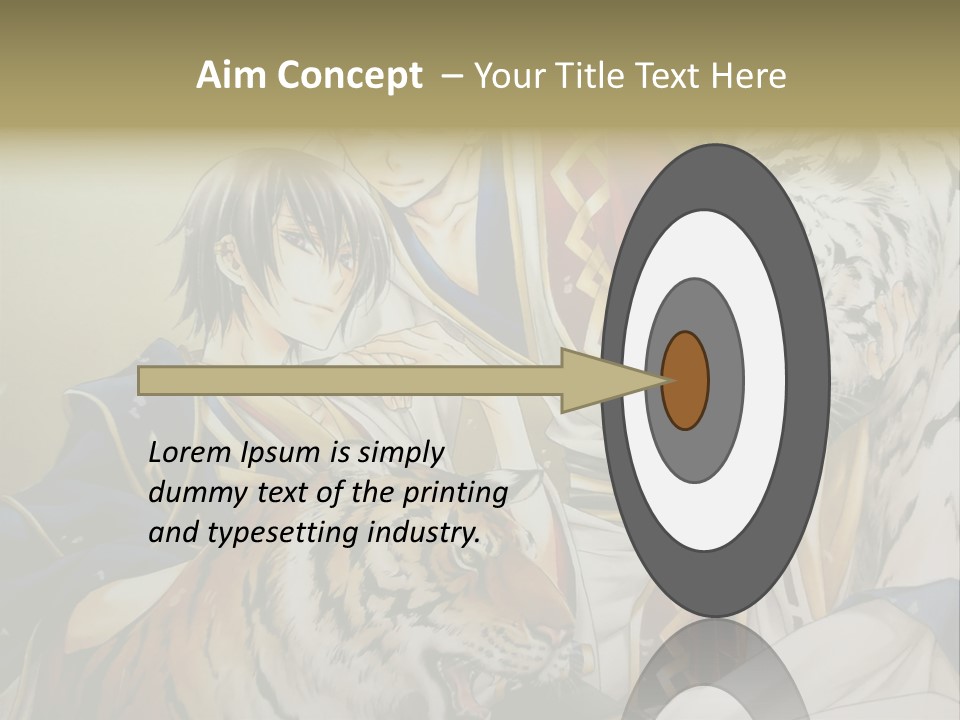 A Picture Of Two Tigers And A Man PowerPoint Template