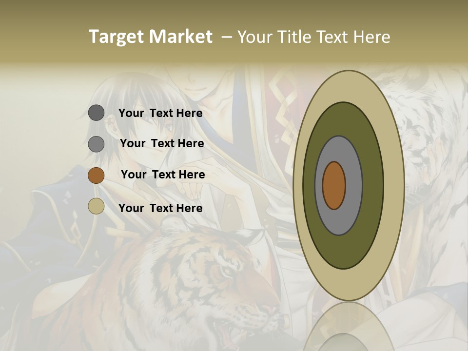 A Picture Of Two Tigers And A Man PowerPoint Template