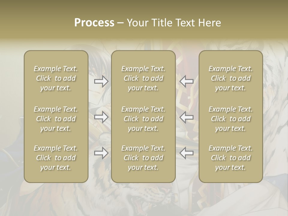 A Picture Of Two Tigers And A Man PowerPoint Template