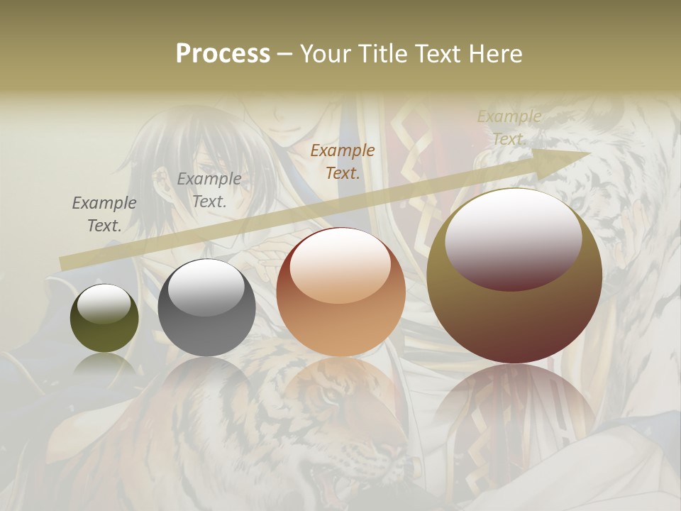 A Picture Of Two Tigers And A Man PowerPoint Template