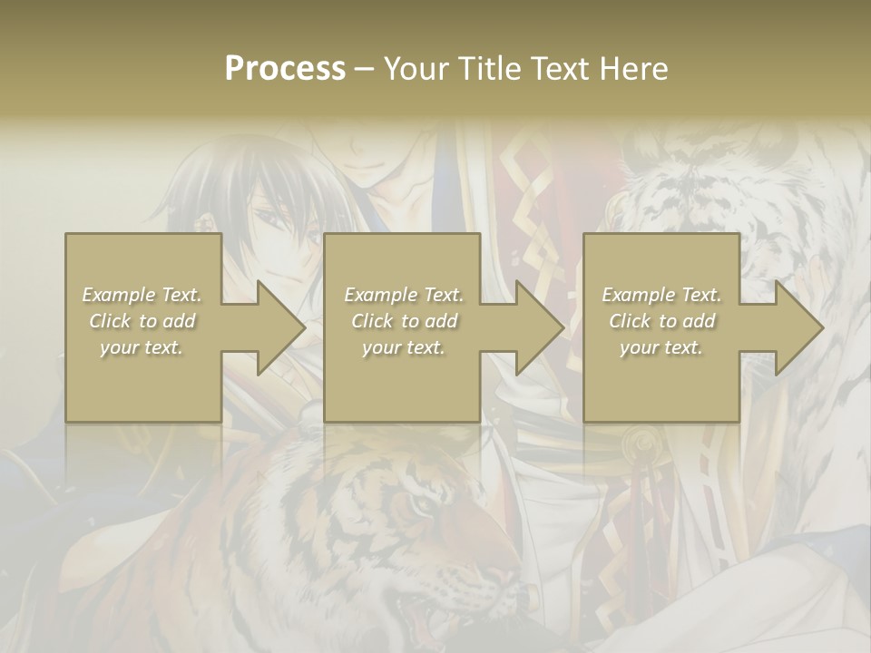 A Picture Of Two Tigers And A Man PowerPoint Template