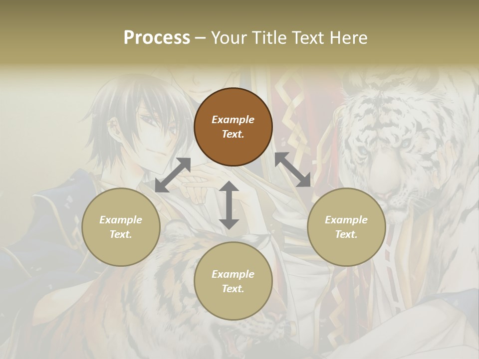 A Picture Of Two Tigers And A Man PowerPoint Template