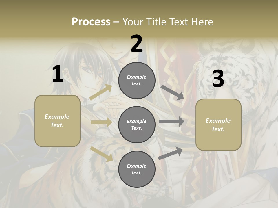 A Picture Of Two Tigers And A Man PowerPoint Template