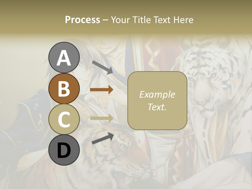 A Picture Of Two Tigers And A Man PowerPoint Template