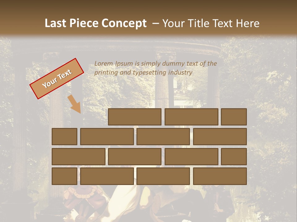 A Group Of People Sitting Around A Gazebo PowerPoint Template